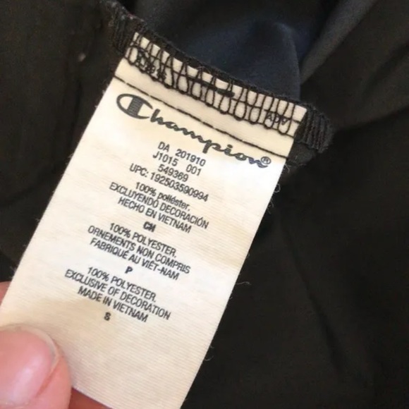 🆕black champion pull over hooded jacket(S) - Picture 6 of 7